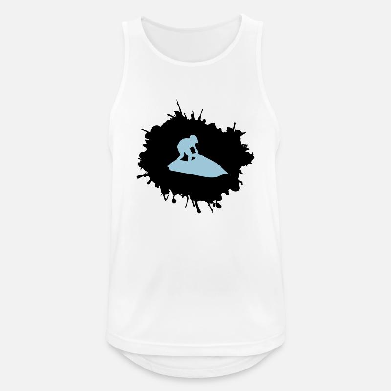 jet ski klecks - Männer Tank Top atmungsaktiv - Weiß
