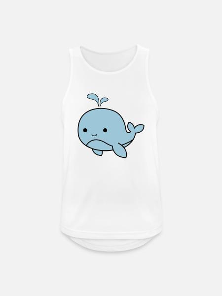 Baby Whale 02 - Men's Breathable Tank Top - white