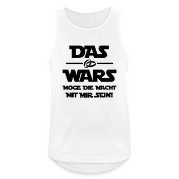 das wars möge die macht 001 - Männer Tank Top atmungsaktiv - Weiß - Vorne - Nick (188cm)