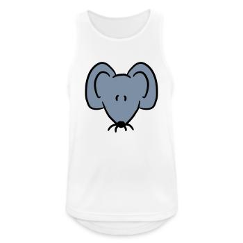 Maus Mäuschen Süße Kleine Ratte Nager Freundlich - Männer Tank Top atmungsaktiv - Weiß - Vorne - Nick (188cm)