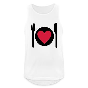 Essen - Men's Breathable Tank Top - white - Front - Nick (188cm)