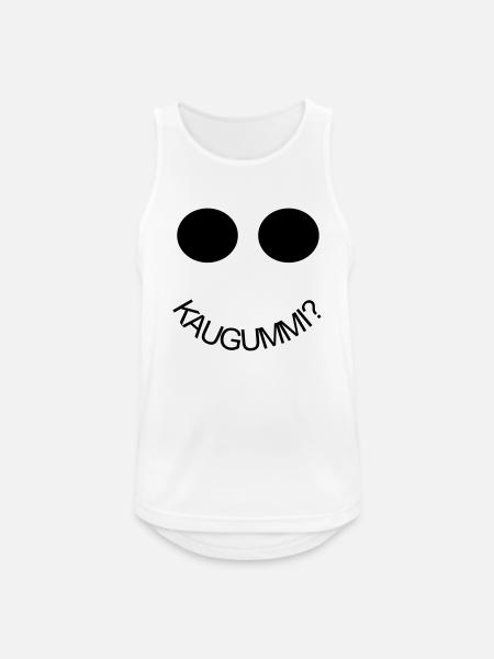 mr kaugummi - Männer Tank Top atmungsaktiv - Weiß
