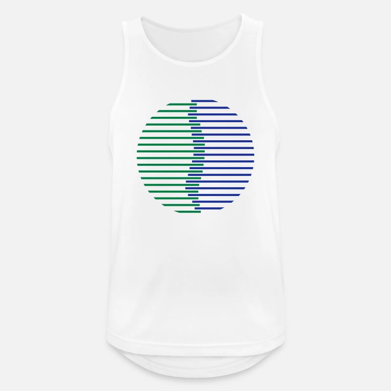 Wirbelsäule Kreis - Männer Tank Top atmungsaktiv - Weiß