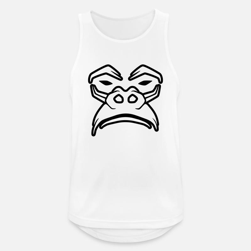 Grumpy Gorilla - Men's Breathable Tank Top - white
