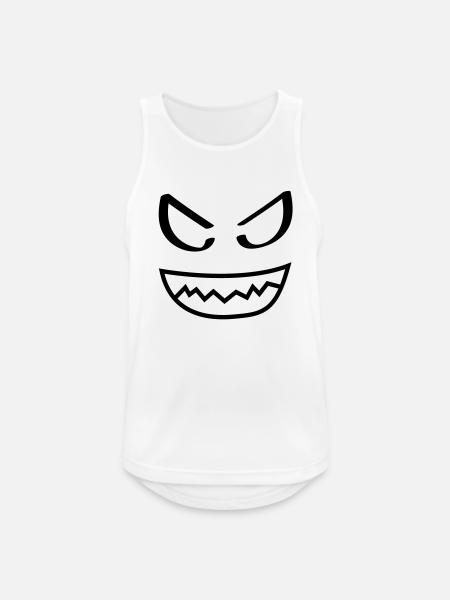 smiley - Débardeur respirant Homme - blanc