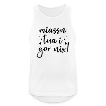 Dialekt Mundart Bayrisch Österreichisch - Männer Tank Top atmungsaktiv - Weiß - Vorne - Nick (188cm)