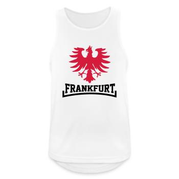 Frankfurt - FFM - Ultras - Frankfurt am Main - Männer Tank Top atmungsaktiv - Weiß - Vorne - Nick (188cm)