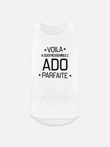 adolescent / enfant / ado / adolescente - Débardeur respirant Homme - blanc