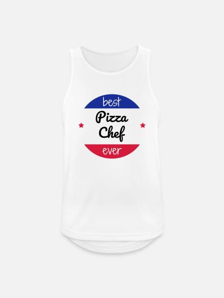 Pizza / Pizzaiolo / Pizza Chef / Pizzachef - Men's Breathable Tank Top - white