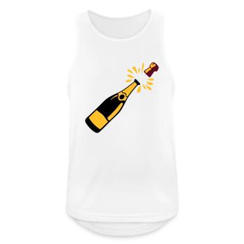 Flaschen-Alkohol-Verschluss springt - Männer Tank Top atmungsaktiv - Weiß - Vorne - Nick (188cm)