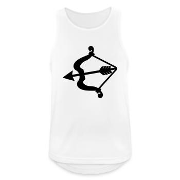 Pfeil und Bogen Amor. - Männer Tank Top atmungsaktiv - Weiß - Vorne - Nick (188cm)