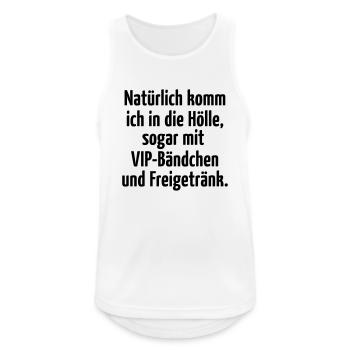Himmel Hölle Engelchen Teufel VIP ausgelassen wild - Männer Tank Top atmungsaktiv - Weiß - Vorne - Nick (188cm)