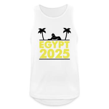 Egypt 2025 - Men's Breathable Tank Top - white - Front - Nick (188cm)