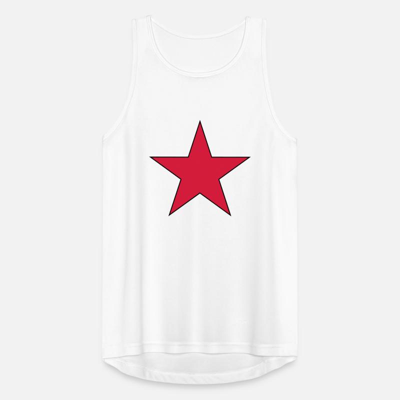 Roter Stern Männer Tank Top atmungsaktiv