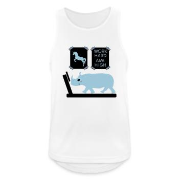 motivation - Men's Breathable Tank Top - white - Front - Nick (188cm)