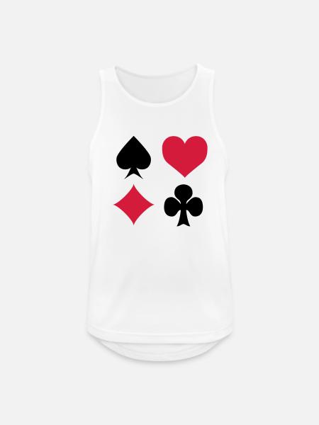 love_jeu_carte - Men's Breathable Tank Top - white