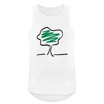 tree - Men's Breathable Tank Top - white - Front - Nick (188cm)