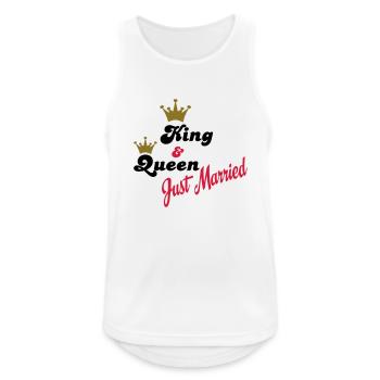 wedding - Men's Breathable Tank Top - white - Front - Nick (188cm)