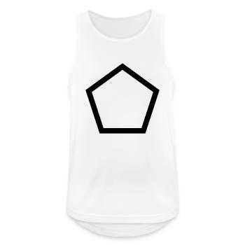 pentagon - Männer Tank Top atmungsaktiv - Weiß - Vorne - Nick (188cm)
