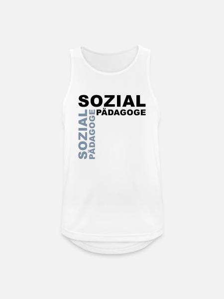 Sozialpädagoge - V2 - Männer Tank Top atmungsaktiv - Weiß
