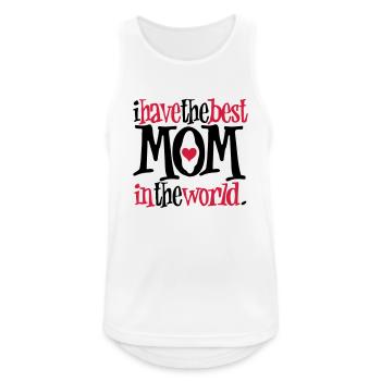 Best Mom - Männer Tank Top atmungsaktiv - Weiß - Vorne - Nick (188cm)