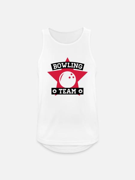 bowling_team__1_f2 - Männer Tank Top atmungsaktiv - Weiß