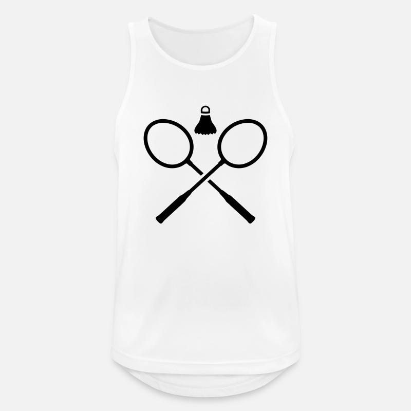Badminton - Men's Breathable Tank Top - white