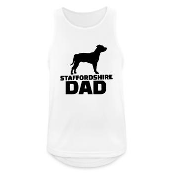 Staffordshire Dad - Débardeur respirant Homme - blanc - Devant - Nick (188cm)