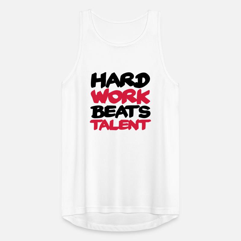 Hard work beats Talent Männer Tank Top atmungsaktiv