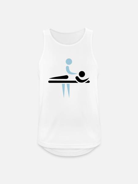 Physiotherapist - Men's Breathable Tank Top - white
