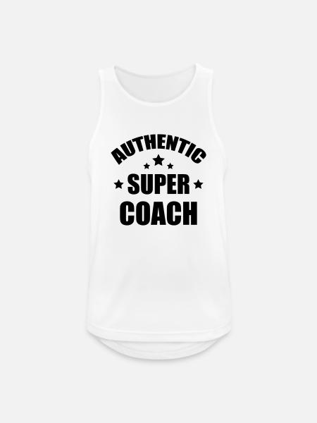 Coach / Coaching / Entraineur / Sport - Débardeur respirant Homme - blanc