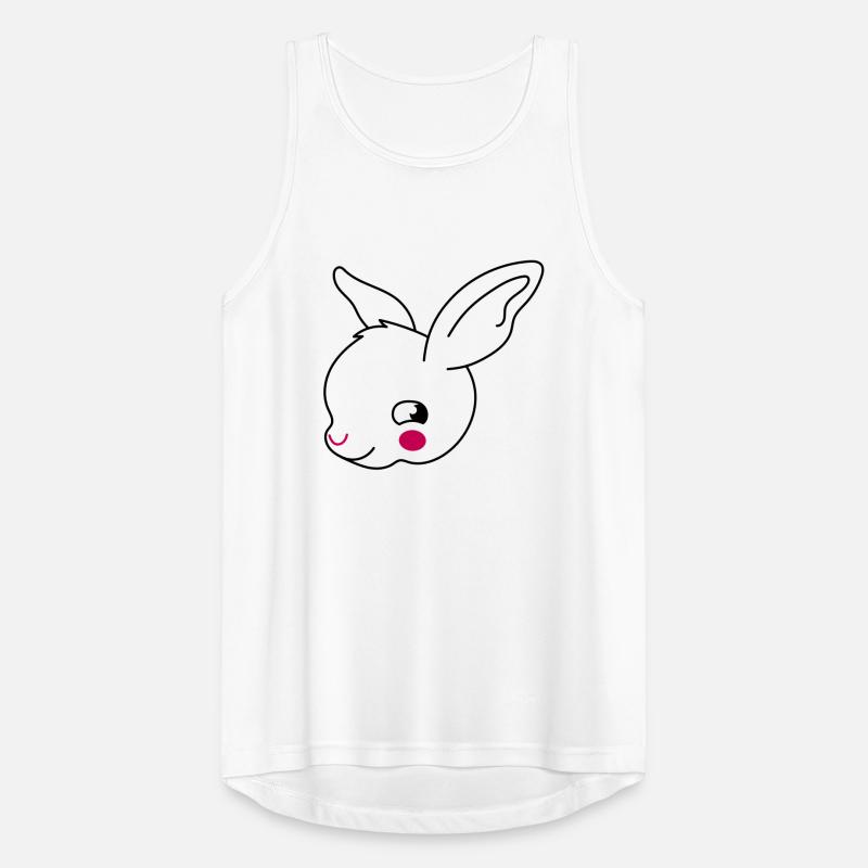 Two color rabbit face ears Men's Breathable Tank Top