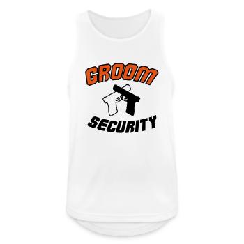 Groom Security - Men's Breathable Tank Top - white - Front - Nick (188cm)