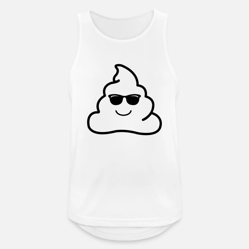 coole kacke - Männer Tank Top atmungsaktiv - Weiß