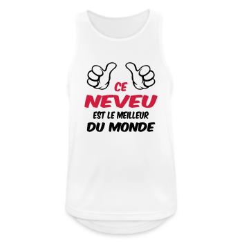 MEILLEUR NEVEU - Débardeur respirant Homme - blanc - Devant - Nick (188cm)