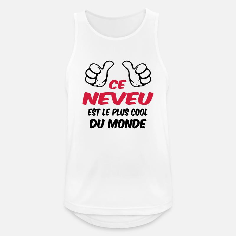 BESTER NEFFE - Männer Tank Top atmungsaktiv - Weiß