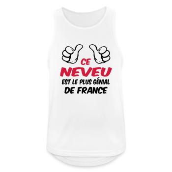 MEILLEUR NEVEU - Débardeur respirant Homme - blanc - Devant - Nick (188cm)