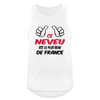 MEILLEUR NEVEU - Débardeur respirant Homme - blanc - Devant - Nick (188cm)