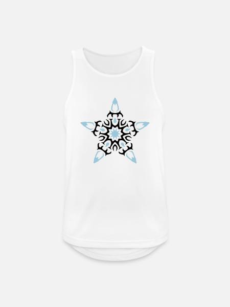 stern tribal - Männer Tank Top atmungsaktiv - Weiß