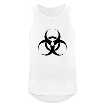 Biohazard Symbol - Men's Breathable Tank Top - white - Front - Nick (188cm)