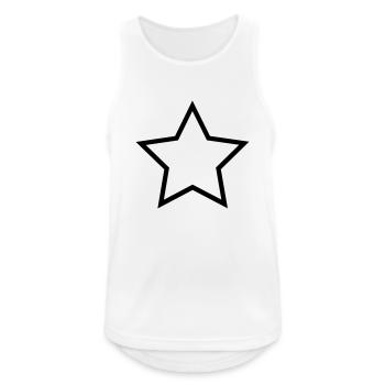 Star, les étoiles - Débardeur respirant Homme - blanc - Devant - Nick (188cm)