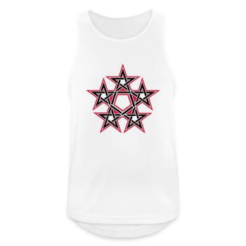 Pentagram, 5 Stars, Pentagon, Golden Ratio - Men's Breathable Tank Top - white - Front - Nick (188cm)