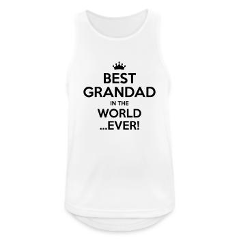 best grandad in the world ever - Men's Breathable Tank Top - white - Front - Nick (188cm)