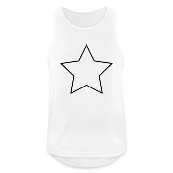 Stern // Weihnachten // Advent // Zierde - Männer Tank Top atmungsaktiv - Weiß - Vorne - Nick (188cm)