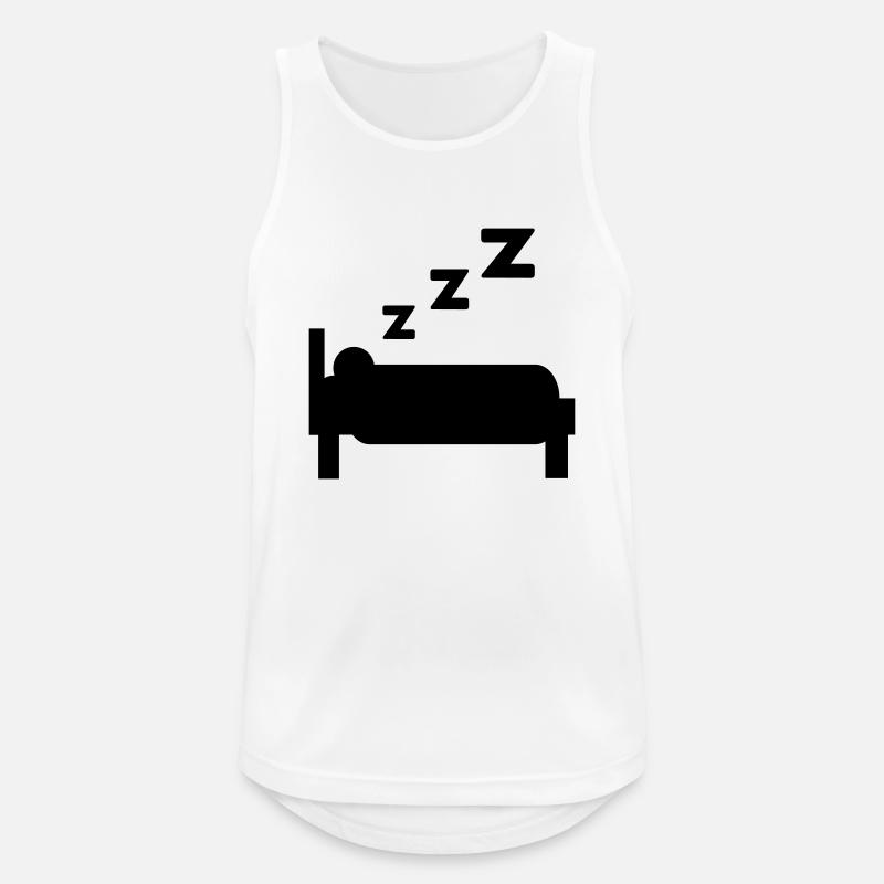 sonno - Canotta da uomo traspirante - bianco