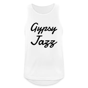 Jazz - Music - Blues - Funk - Jazzman - Groove - Débardeur respirant Homme - blanc - Devant - Nick (188cm)