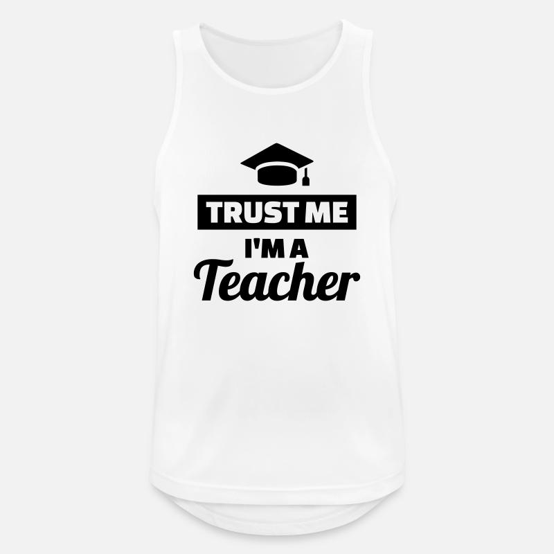Teacher - Men's Breathable Tank Top - white