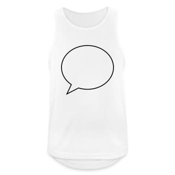 bubble - Men's Breathable Tank Top - white - Front - Nick (188cm)