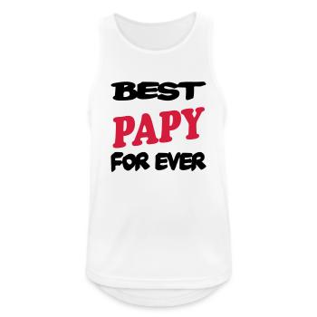 Best PAPY for ever - Débardeur respirant Homme - blanc - Devant - Nick (188cm)