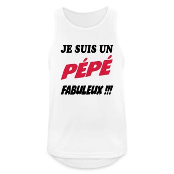 I'm a Fabulous Grandpa!! - Men's Breathable Tank Top - white - Front - Nick (188cm)